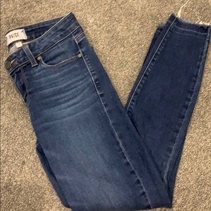 Paige denim Verdugo Ankle Jean with frayed hem